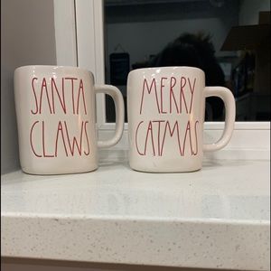 Rae Dunn Christmas Cat Mugs